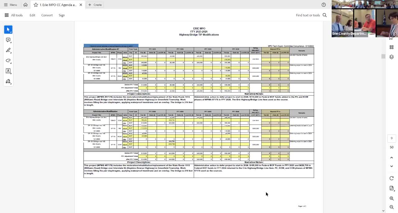 Thumbnail image for Erie County Council - MPO Coordinating Committee Meeting - June 21, 2023