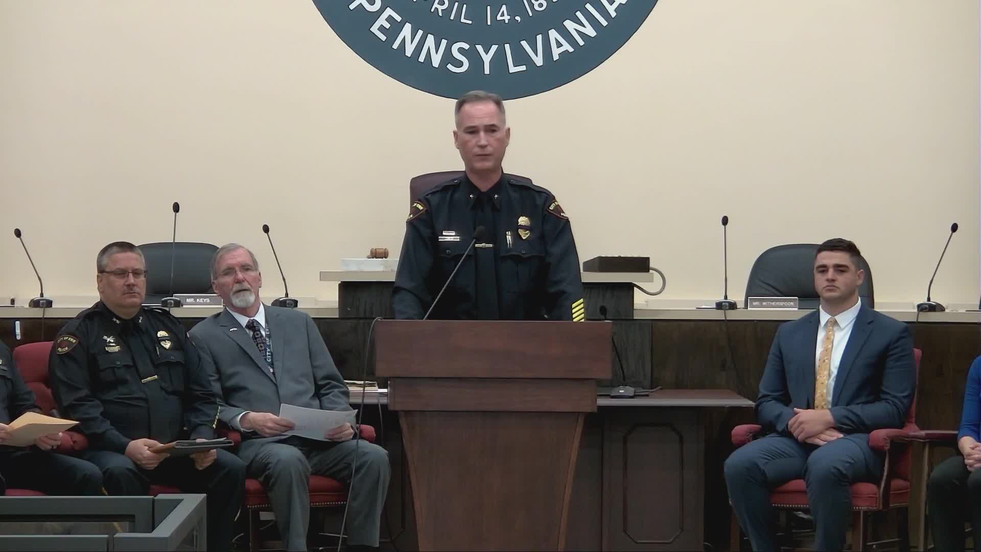 Thumbnail image for Erie Police Department Swearing-In Ceremony - June 26, 2023