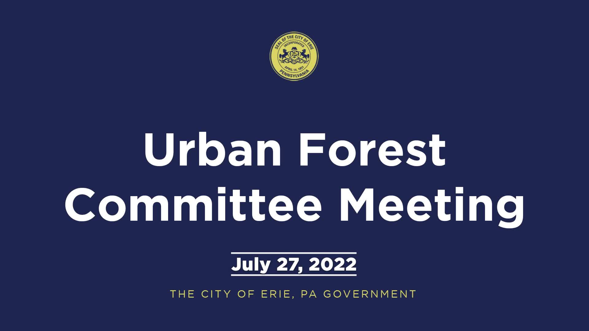 Thumbnail image for Urban Forest Committee Meeting - July 27, 2022