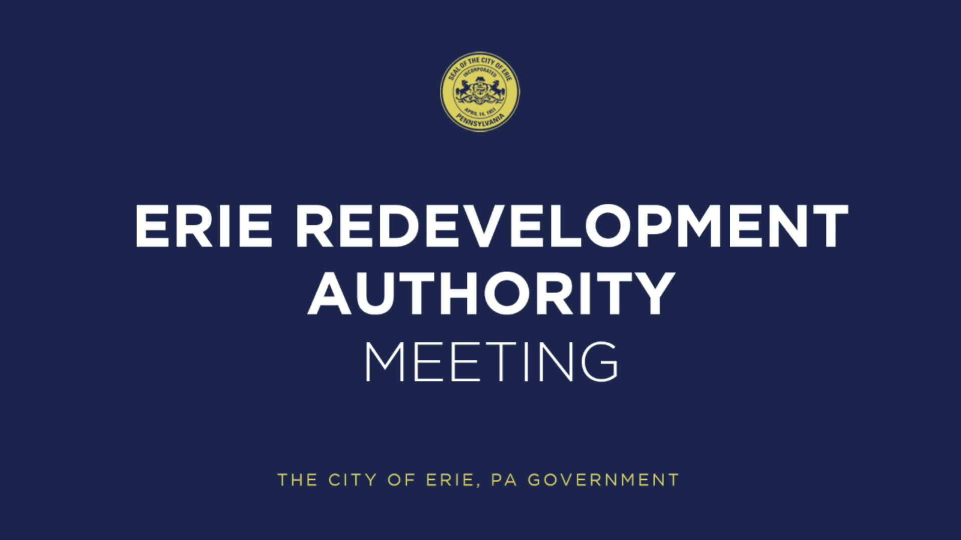 Redevelopment Authority of the City of Erie - LIVE