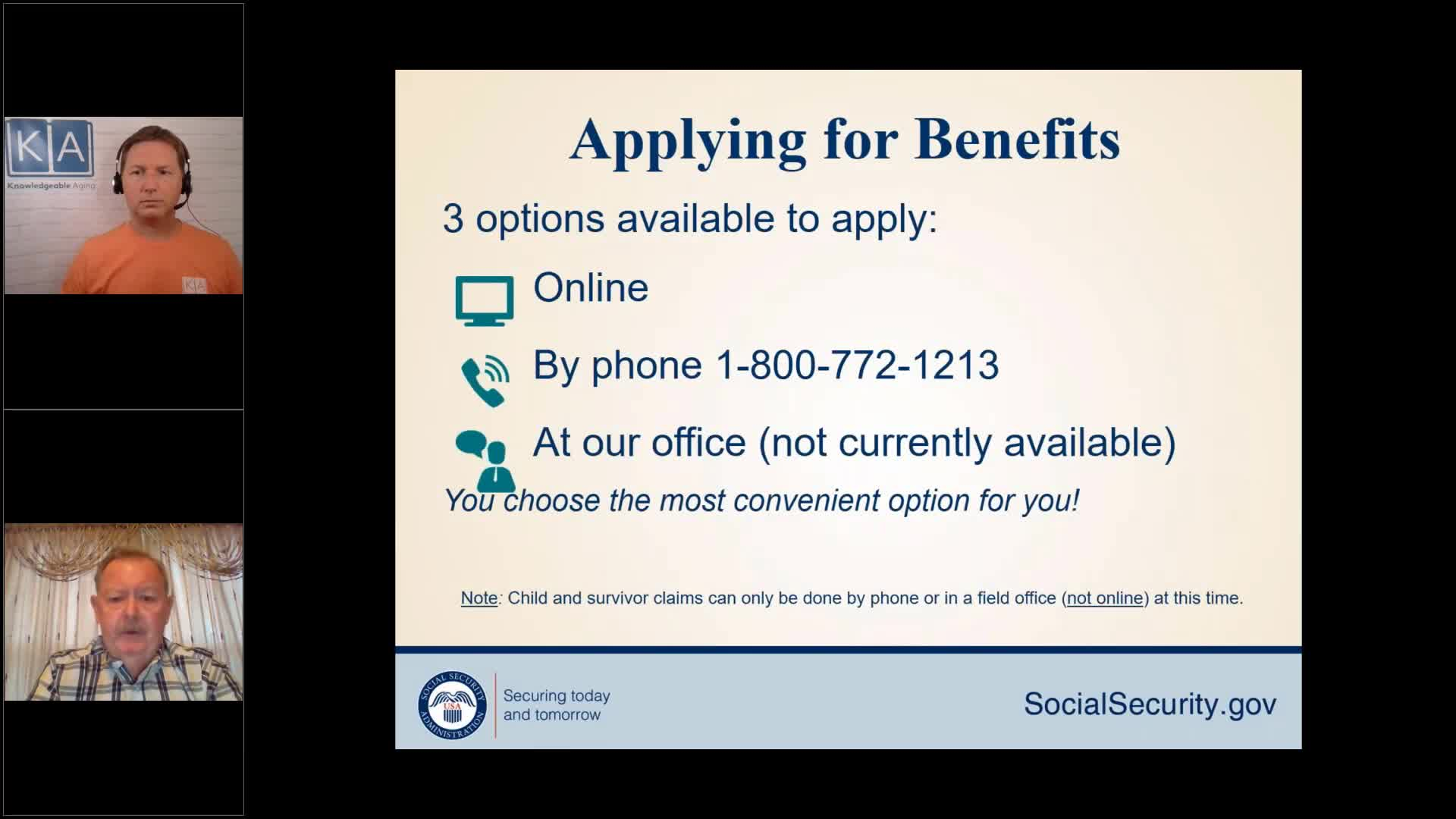 Thumbnail image for Knowledgeable Aging - Social Security Putting You in Control