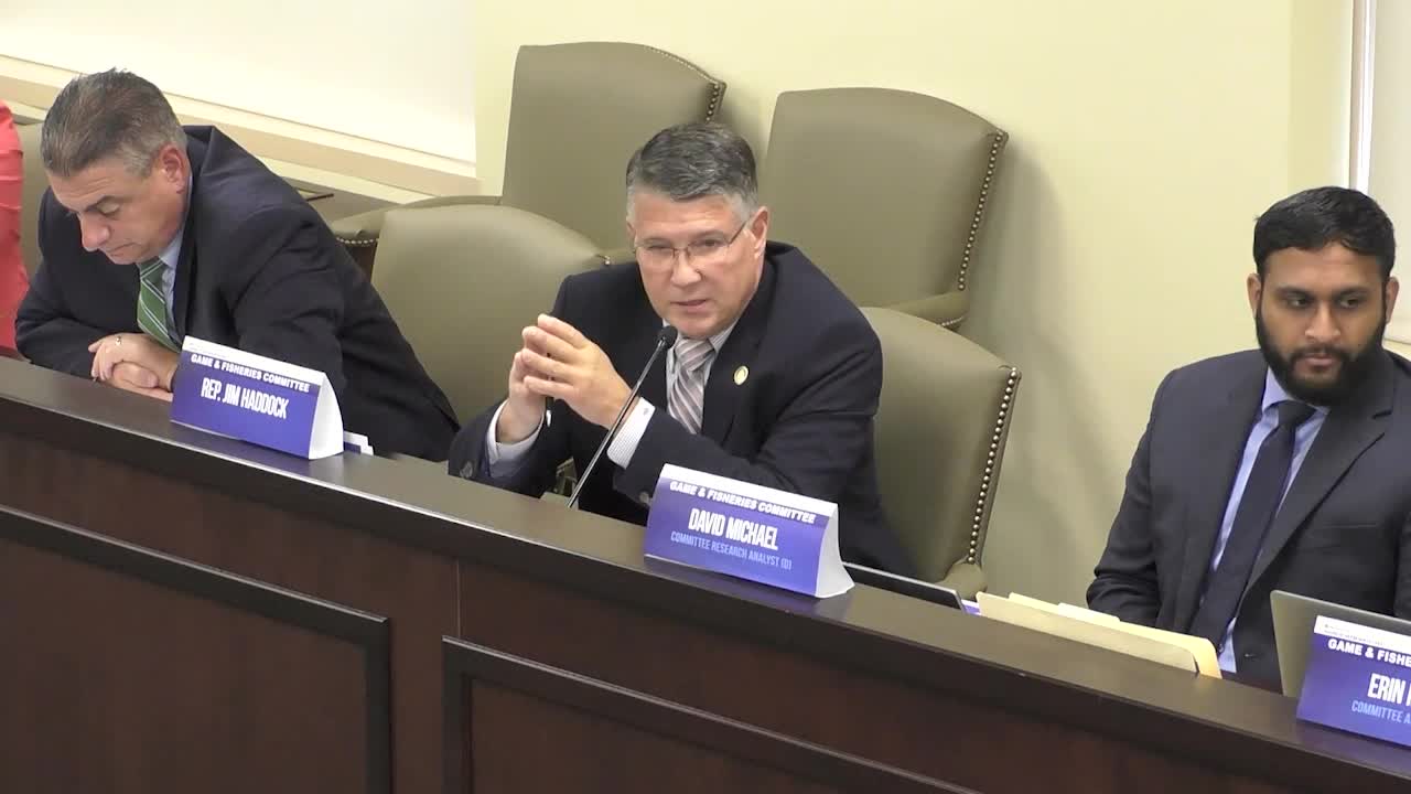 Thumbnail image for House Game & Fisheries Committee Meeting - September 26, 2023
