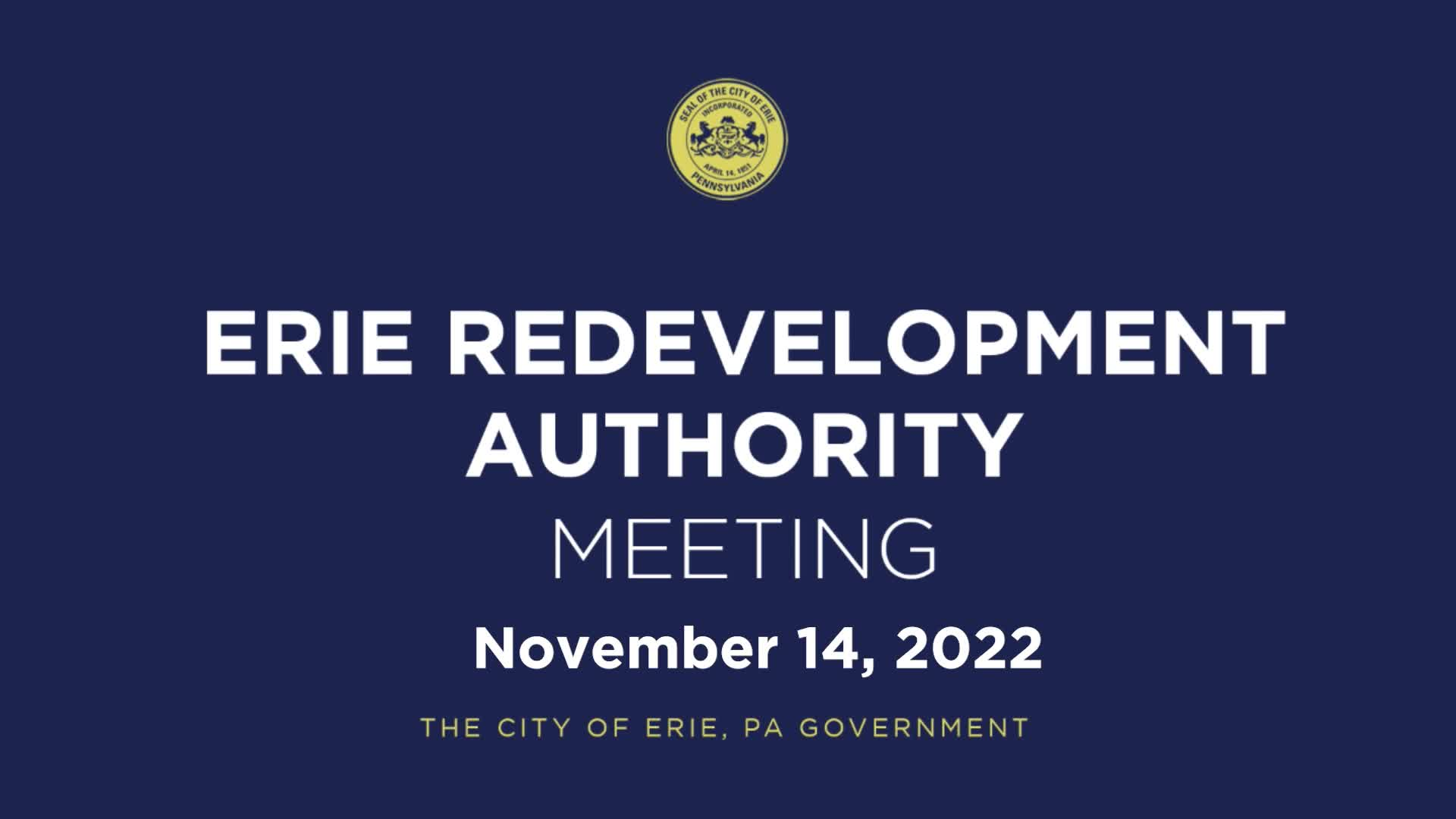 Thumbnail image for Redevelopment Authority - November 14, 2022