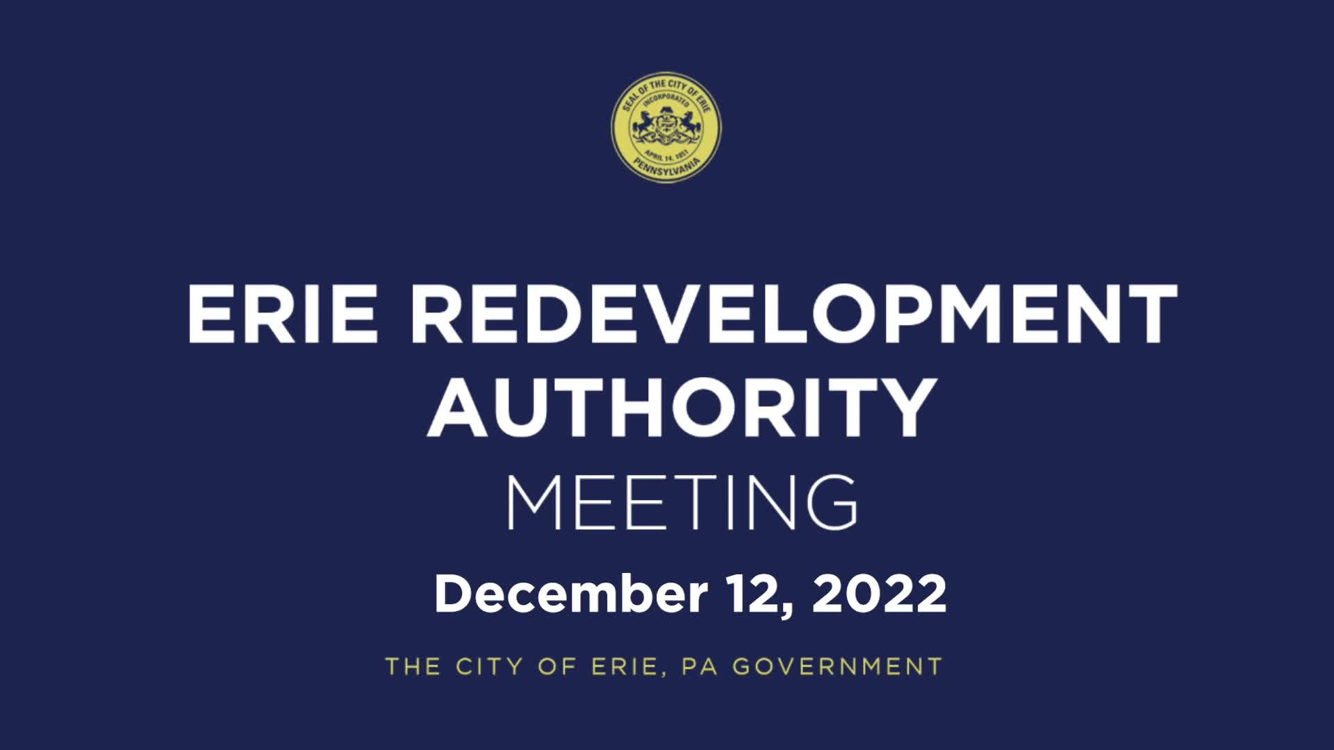 Thumbnail image for Redevelopment Authority - December 12, 2022
