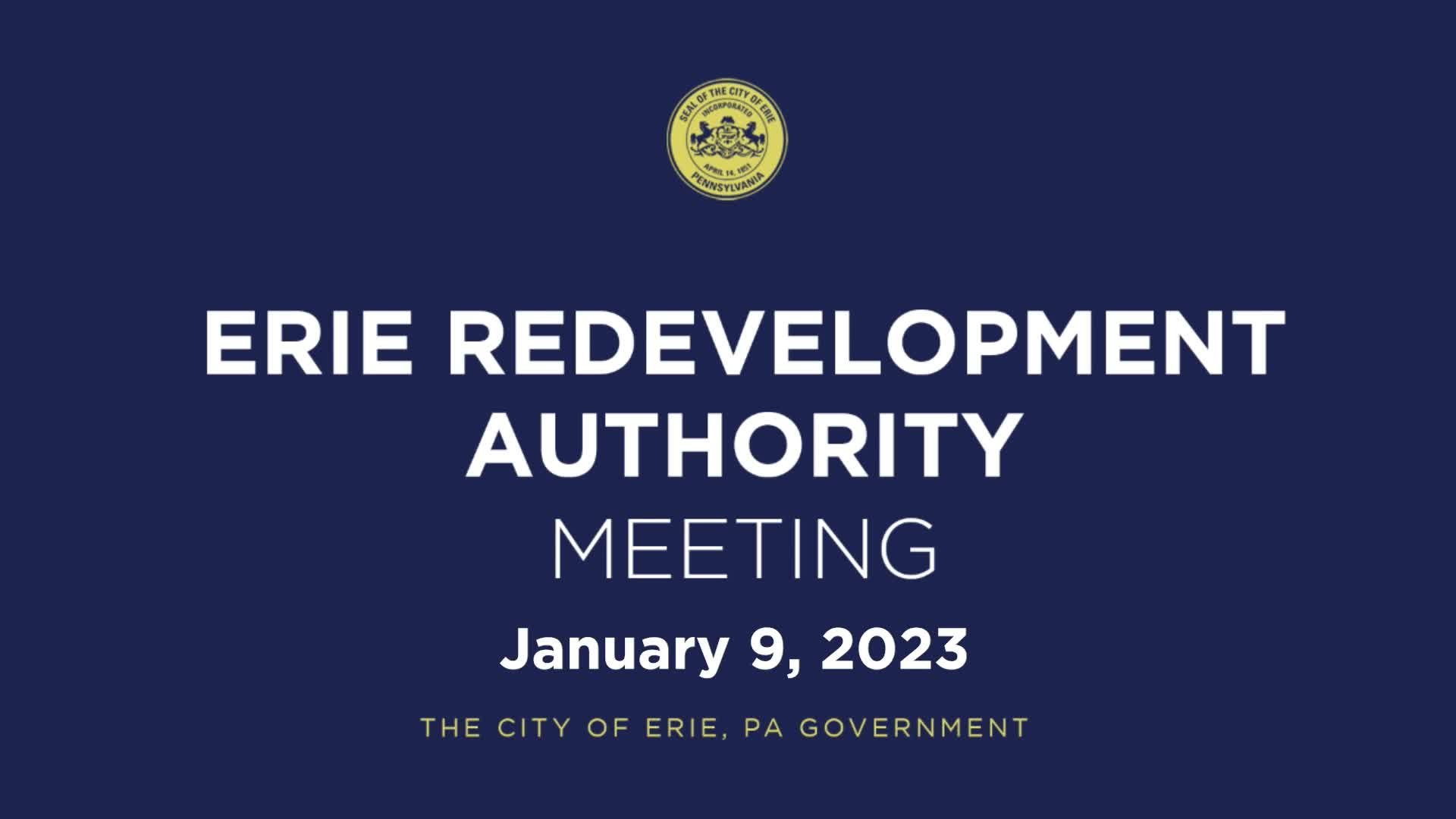Thumbnail image for Redevelopment Authority Meeting - January 9, 2023