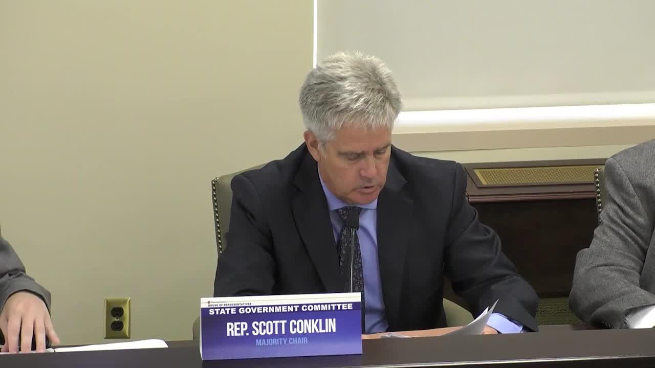 Thumbnail image for House State Government Committee Voting Meeting - October 3, 2023